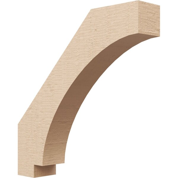 Ekena Millwork 3-inch W x 16-inch D x 16-inch H Imperial Rough Cedar Woodgrain TimberThane Knee Brace, Primed BRCUR03X16X16IMPRCPR - main